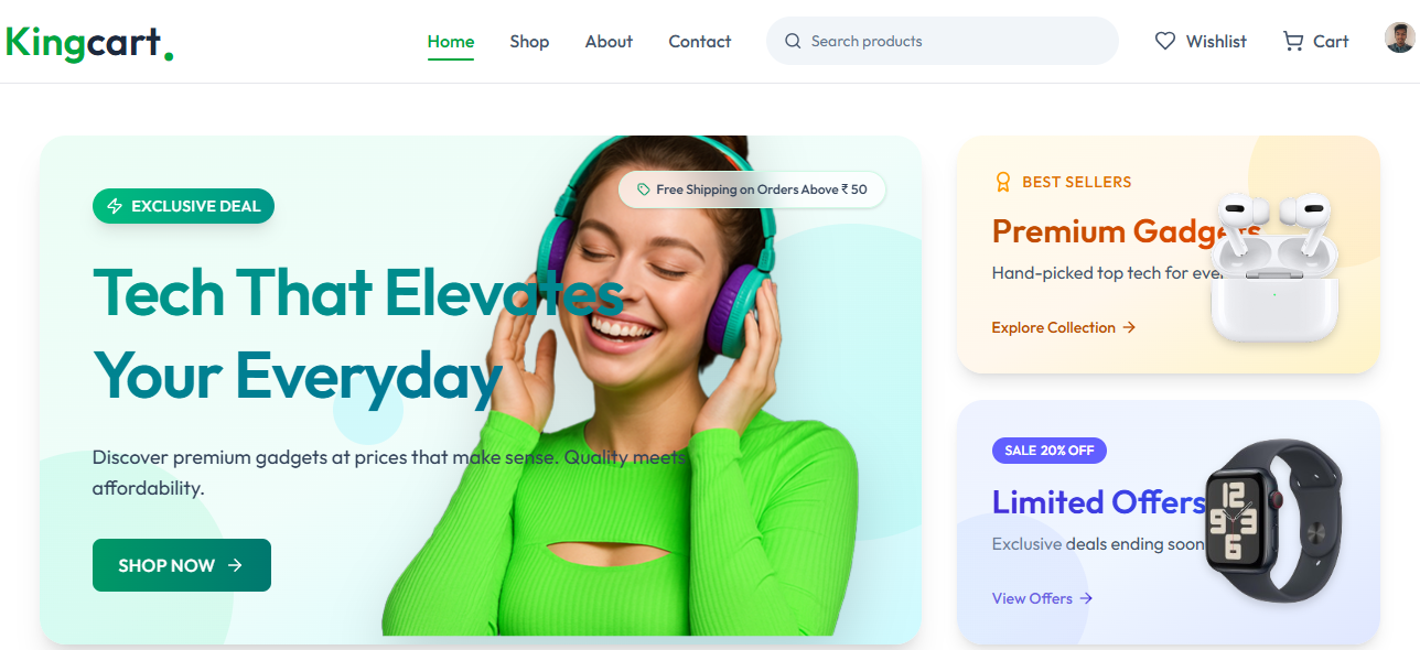 Kingcart - Multi-Vendor E-Commerce