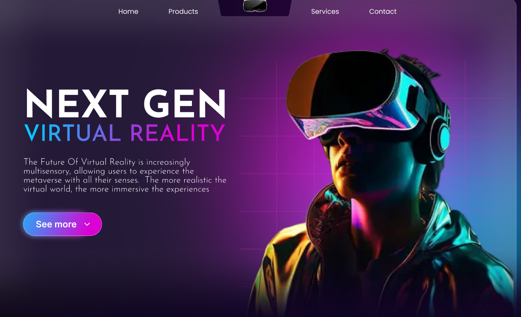VR Landing Page